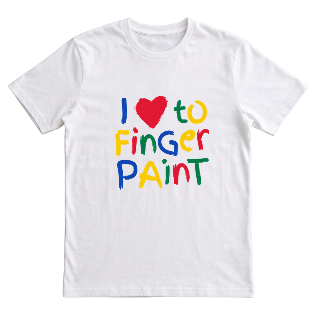 I love to finger Paint